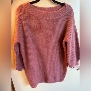 Express Mulberry Long Sleeve Sweater Dress